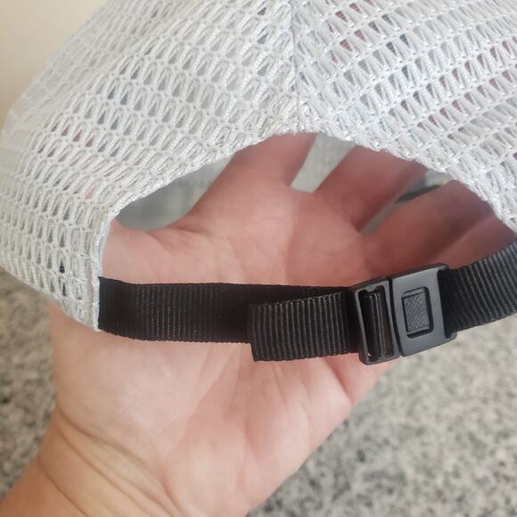 EDIKO SUCCEST Lt Gray Blue Premium Golf Baseball Cap, Adjustable Strap Mesh Cap - Picture 5 of 6